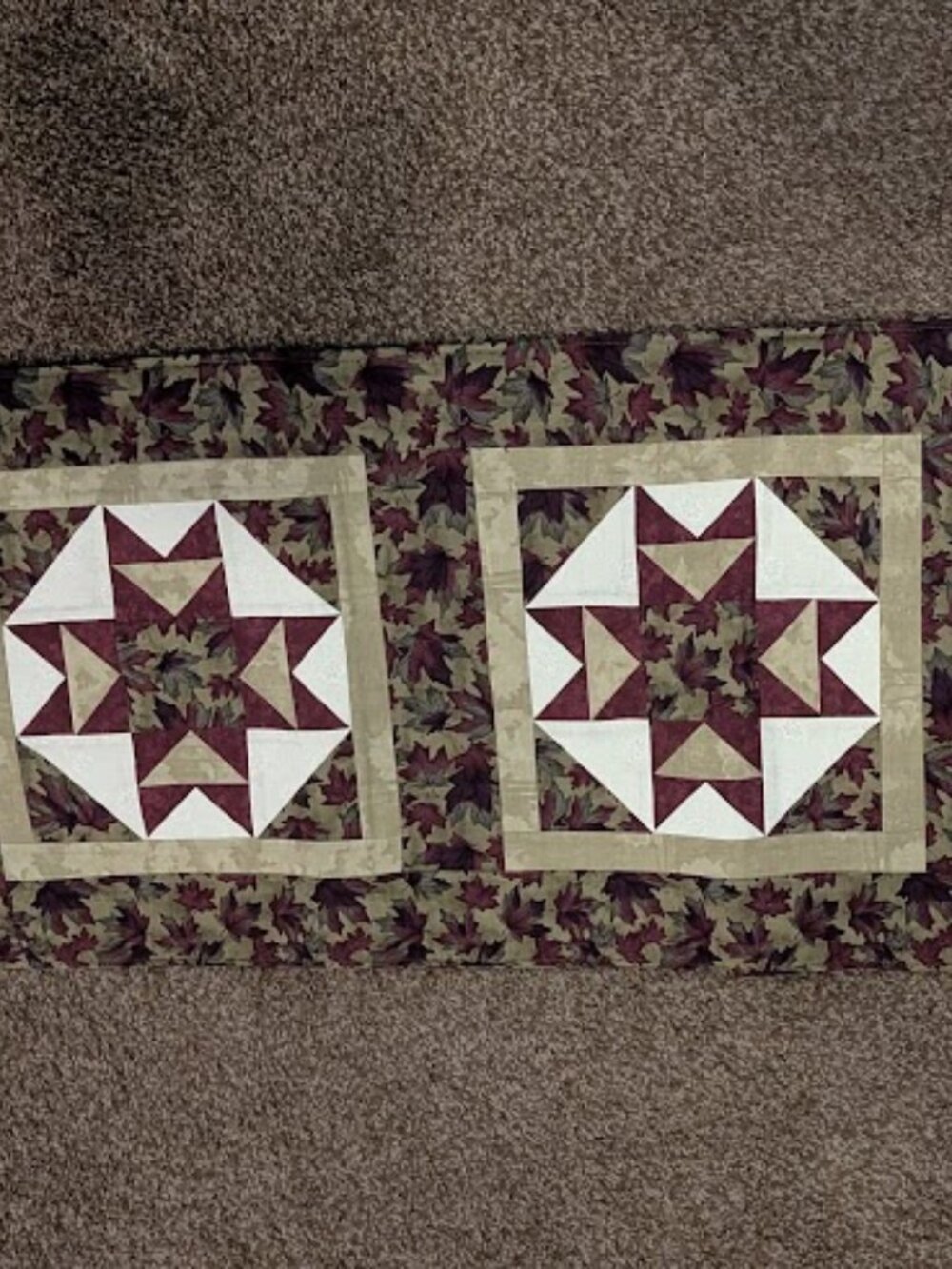 Double-Sided Fall Table Runner 43" x 16"